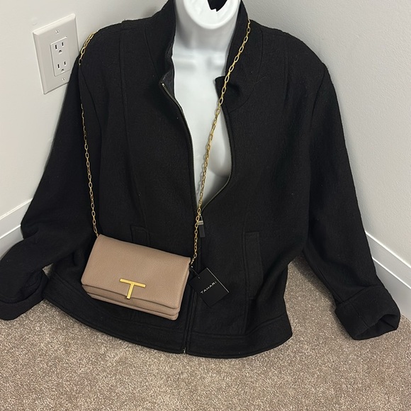 Della Spiga Italy black wool Jacket Pockets Size L - Picture 13 of 15